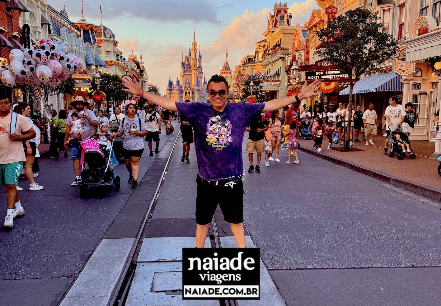 Chico na Main-Street-Disney-Magic-Kingdom em 2024