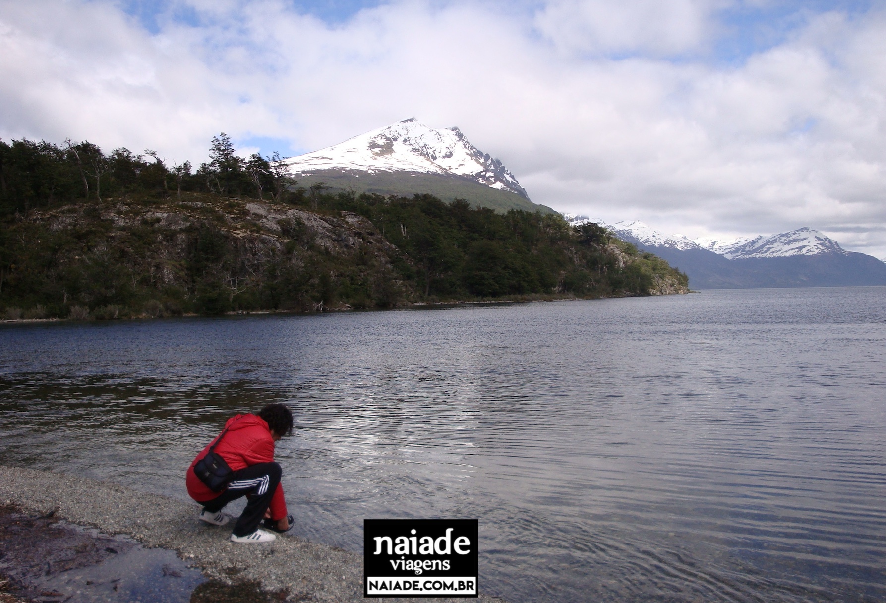 Chico no Parque Terra do Fogo em Ushuaia na Argentina em 2009