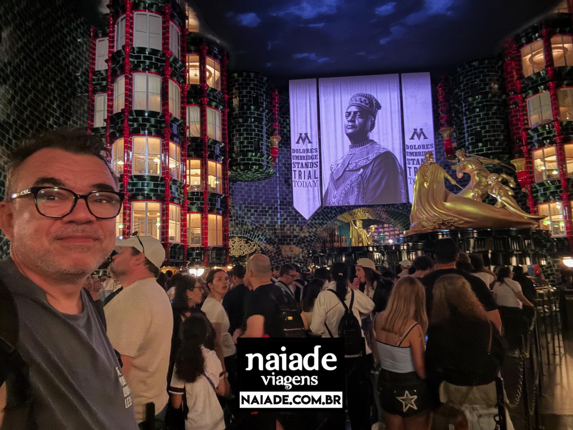 Chico da Naiade no Harry Potter Batalha do Ministerio no Epic Universe em 2025