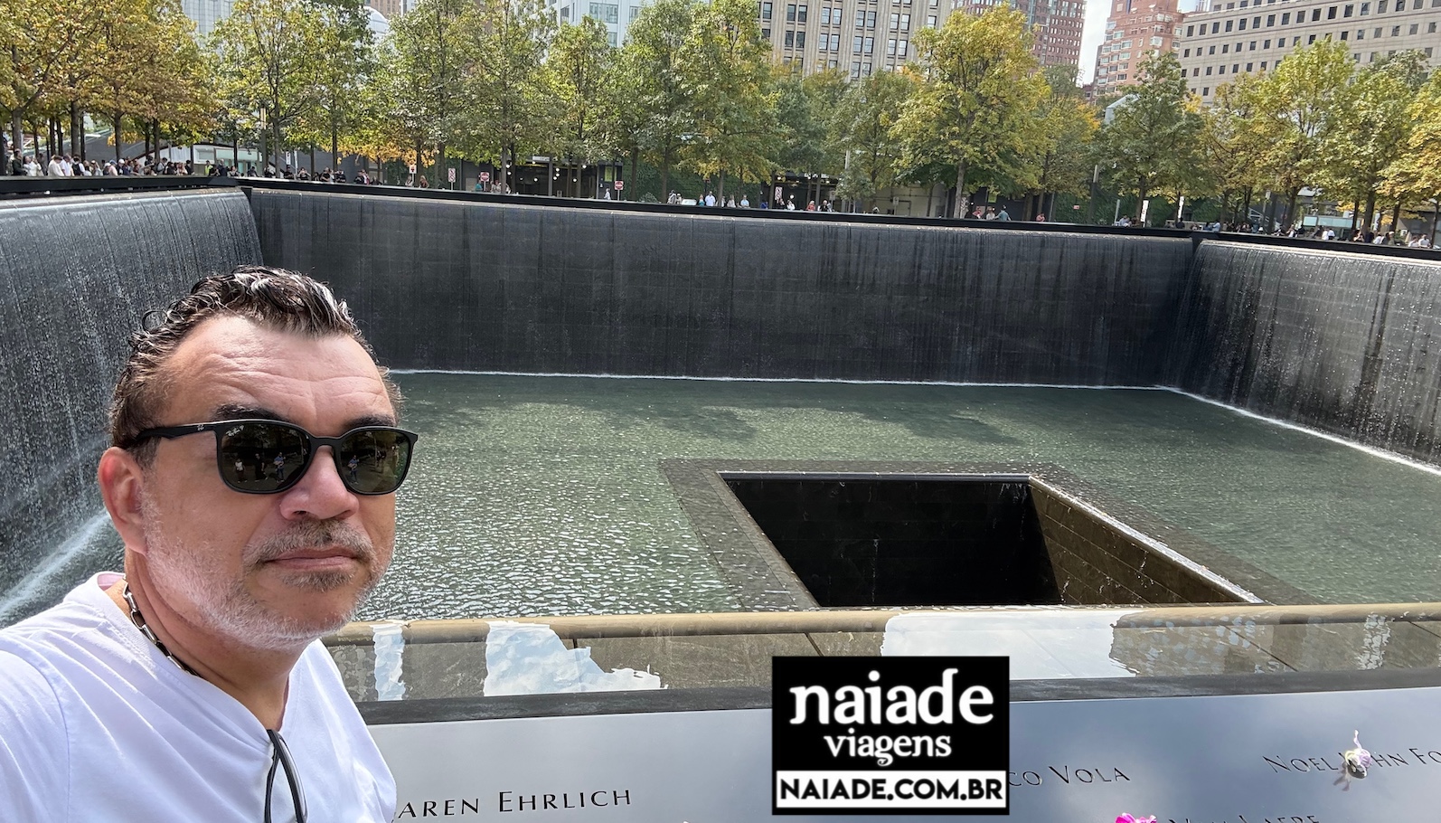 Chico na Zona Zero do One World Trade Center Naiade em 2024