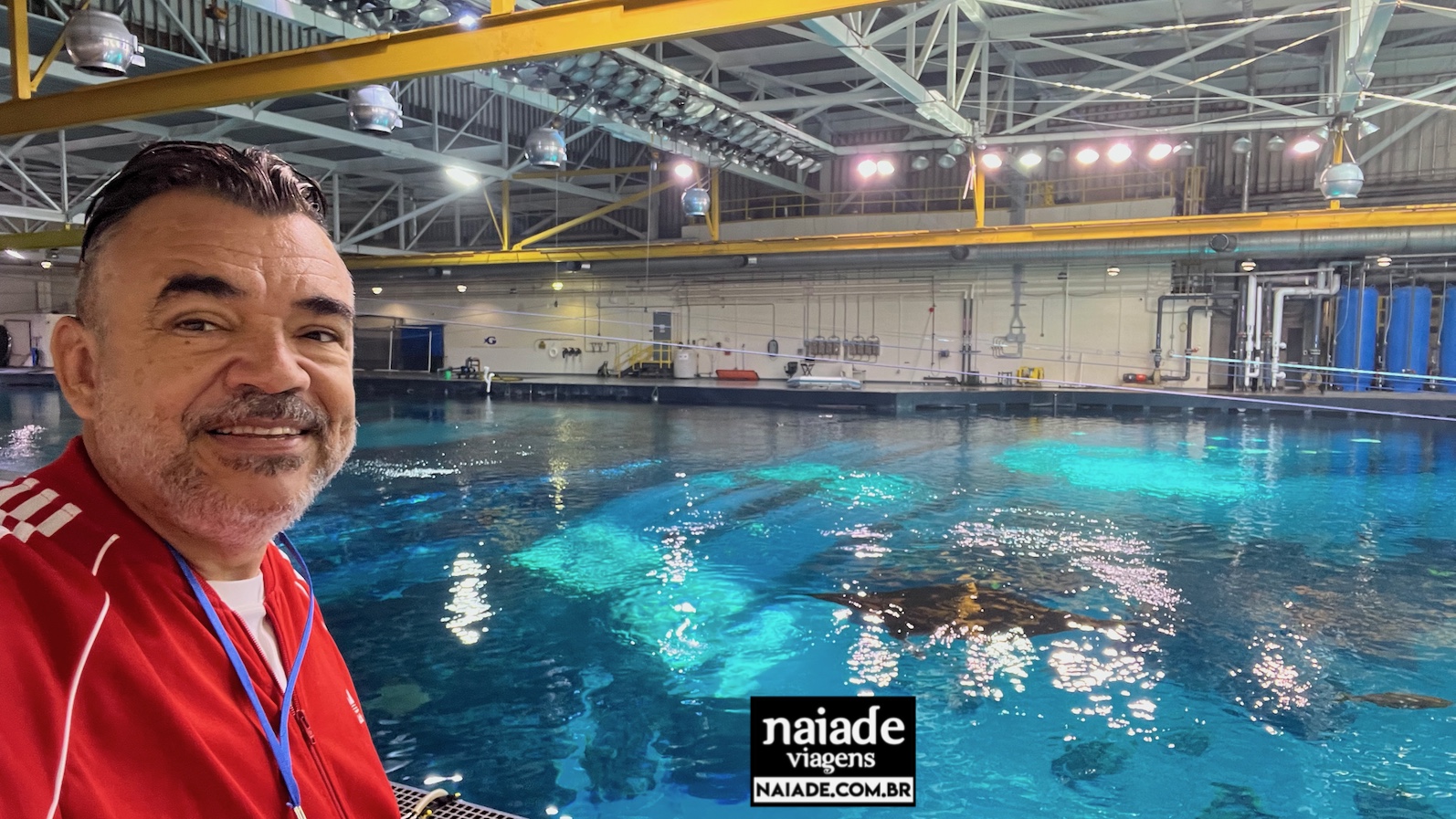 Chico da Naiade no Behind de Scenes do Georgia Aquarium em 2023