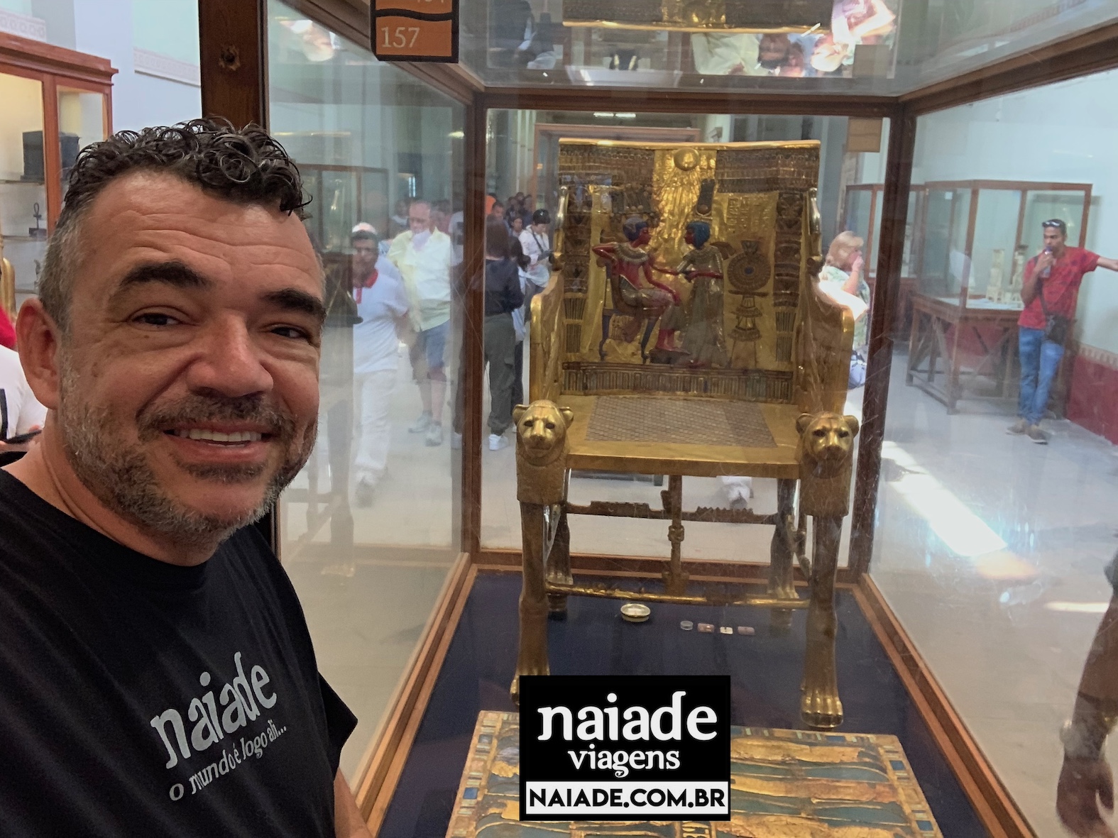 Chico da Naiade no Museu Nacional da Civilização Egípcia em 2019