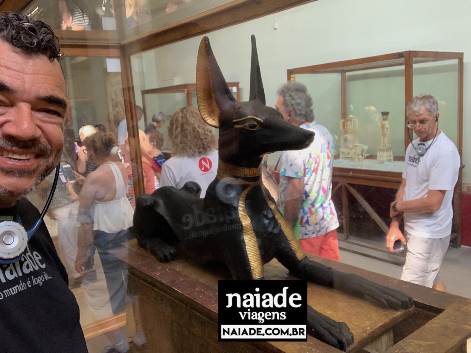 Chico da Naiade no Museu Nacional da Civilização Egípcia em 2019