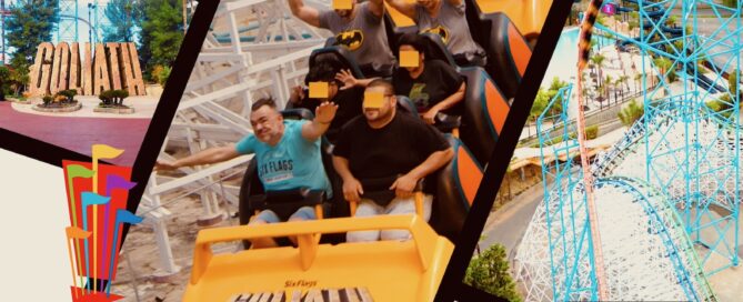 Chico na Montanha Russa Goliath no Six Flags Magic Mountain 2013