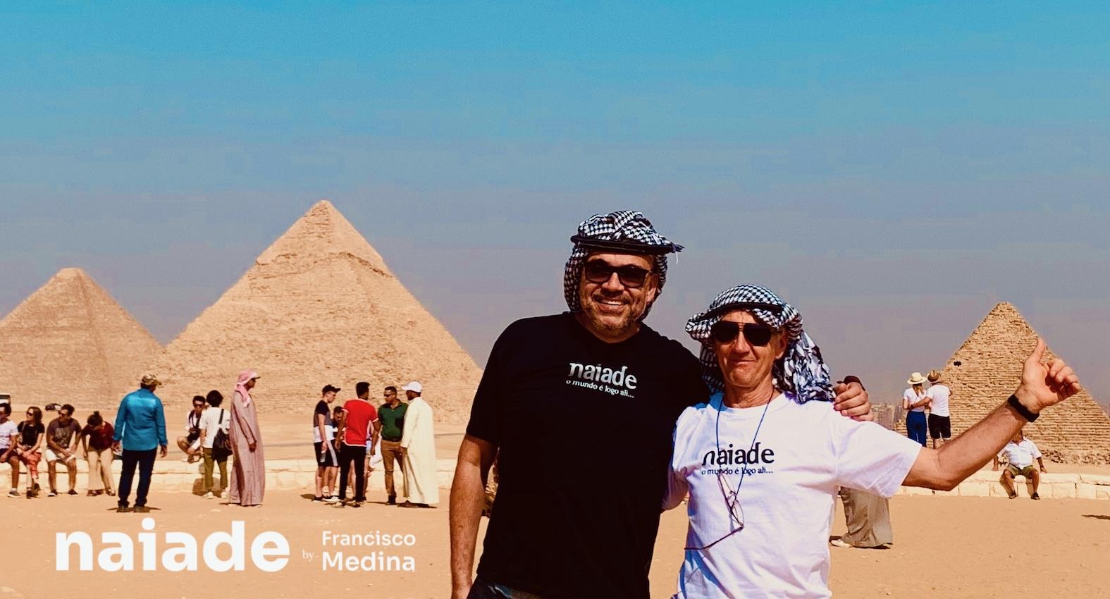 Chico e Luiz Roth no Egito em 2019