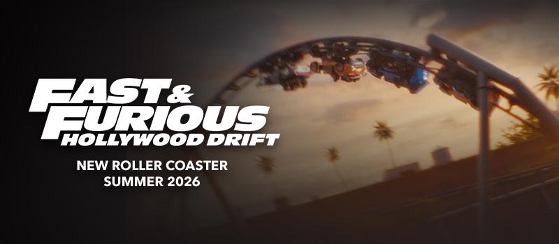 Montanha Russa a Fast & Furious m Hollywood Drift