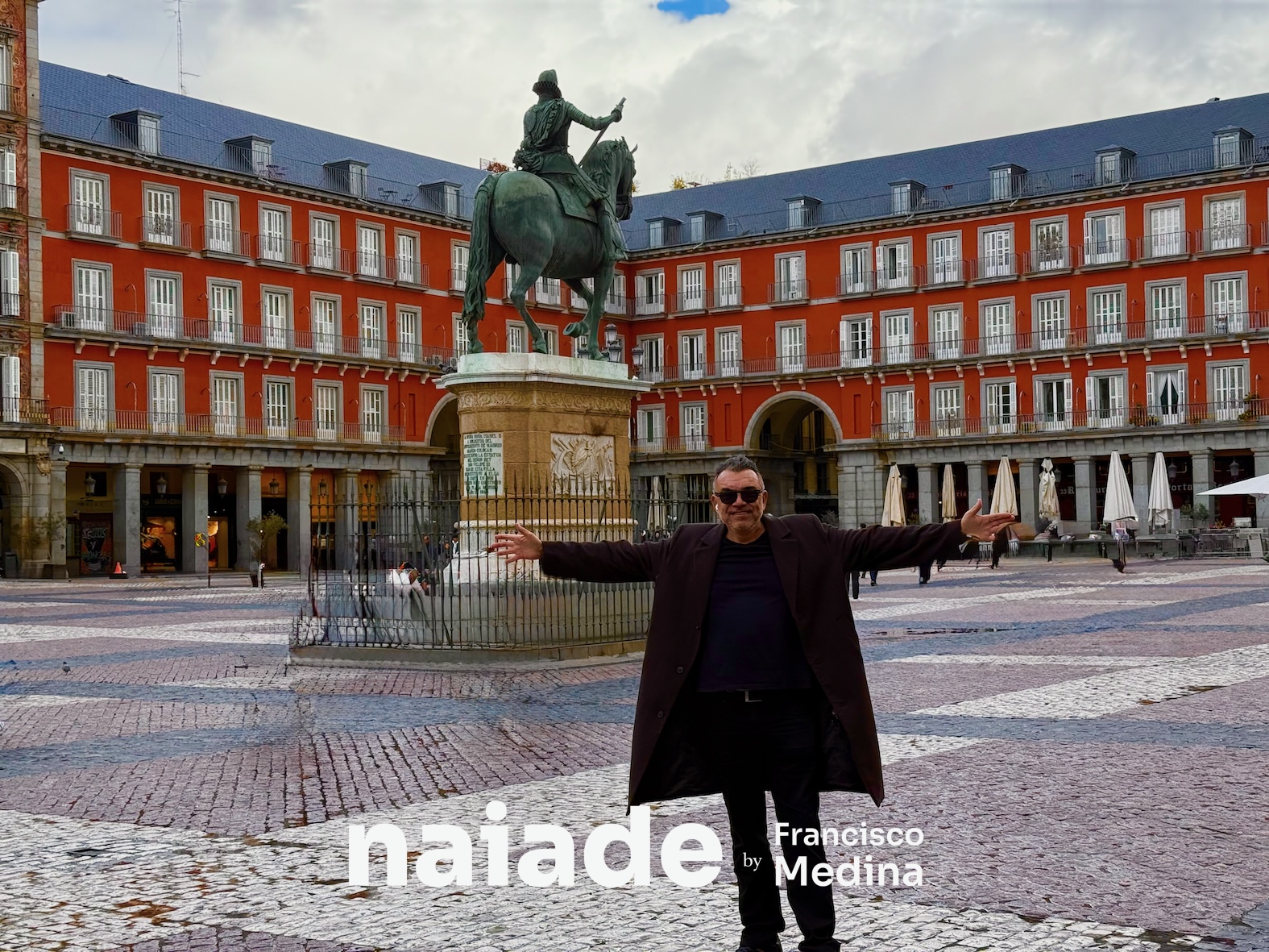 Chico da Naiade na Plaza Mayor Madri em 2026