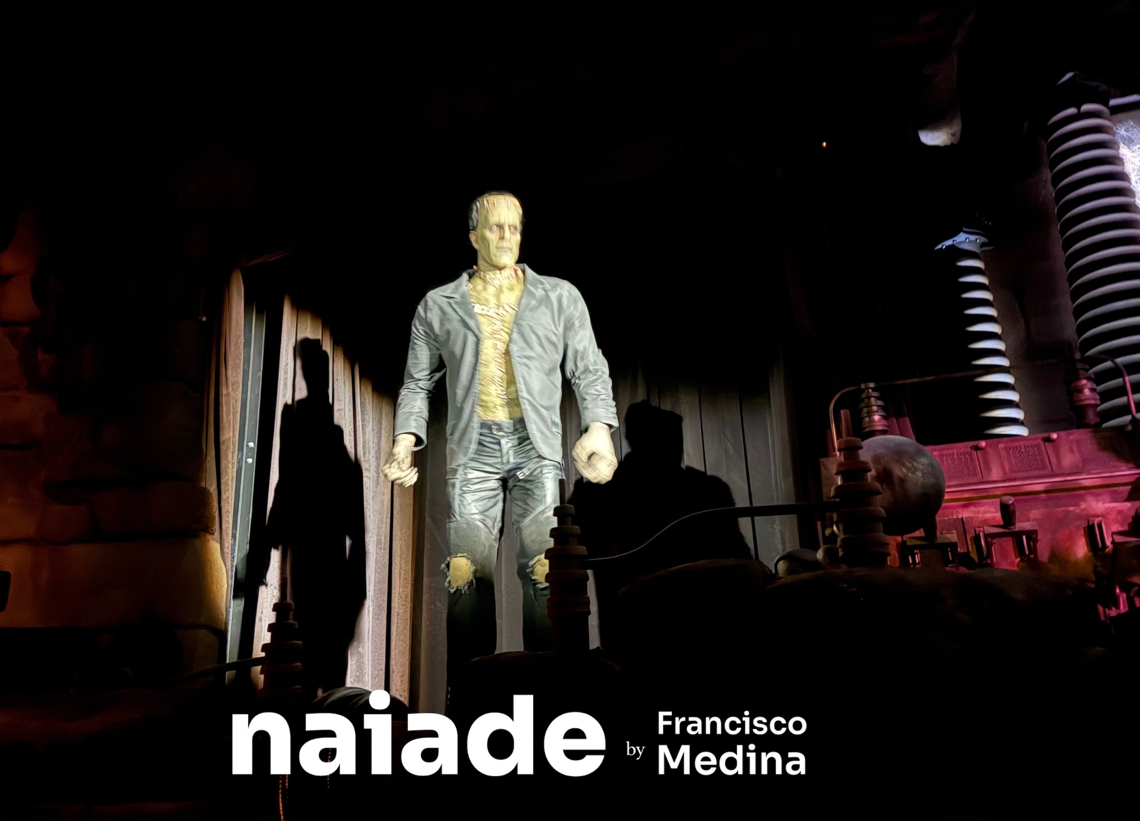 Chico da Naiade no Dark Universe no Monsters Unchained: The Frankenstein Experiment no Epic Universe 2026