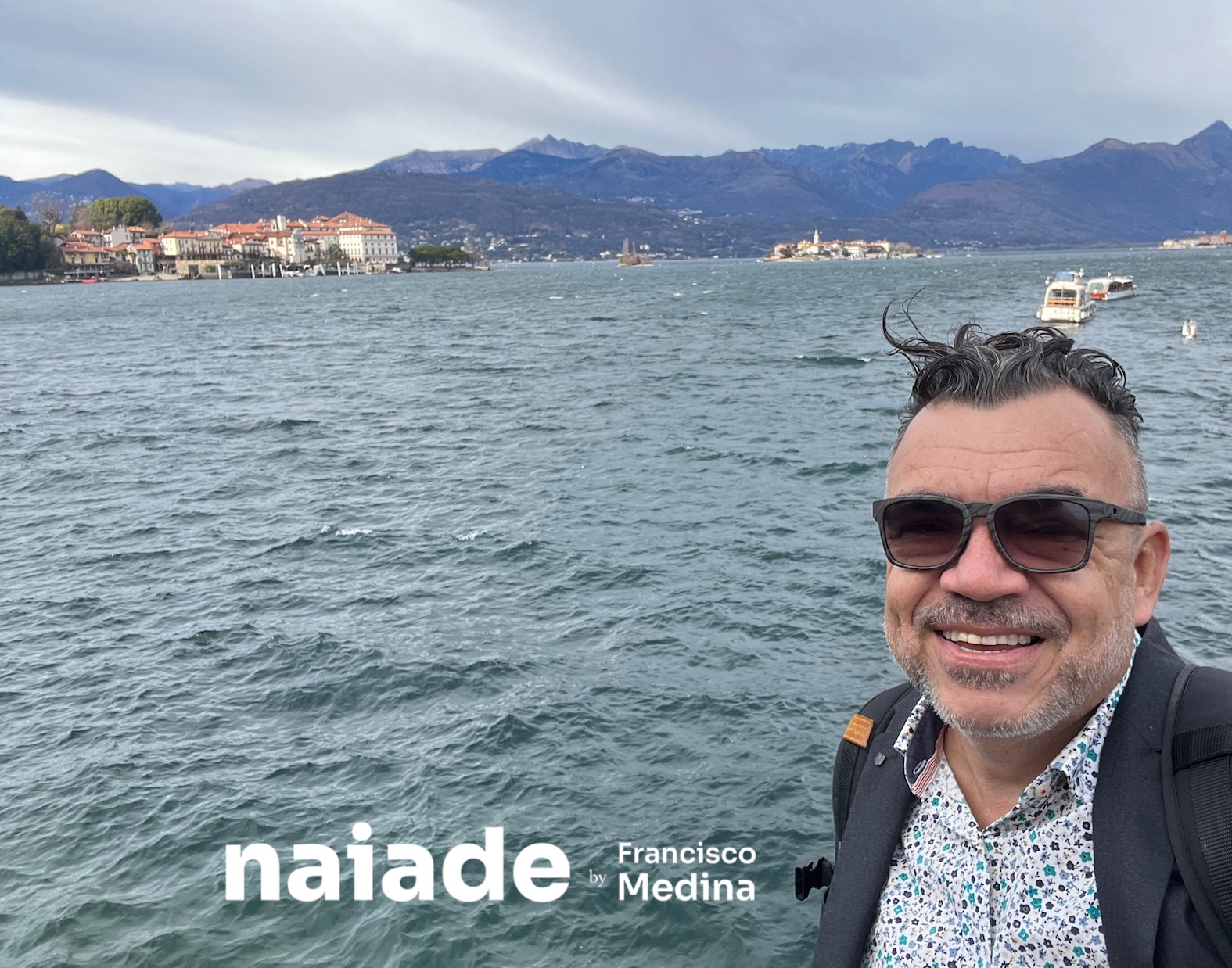 Chico da Naiade no Lago Maggiori no Norte Italia em 2023