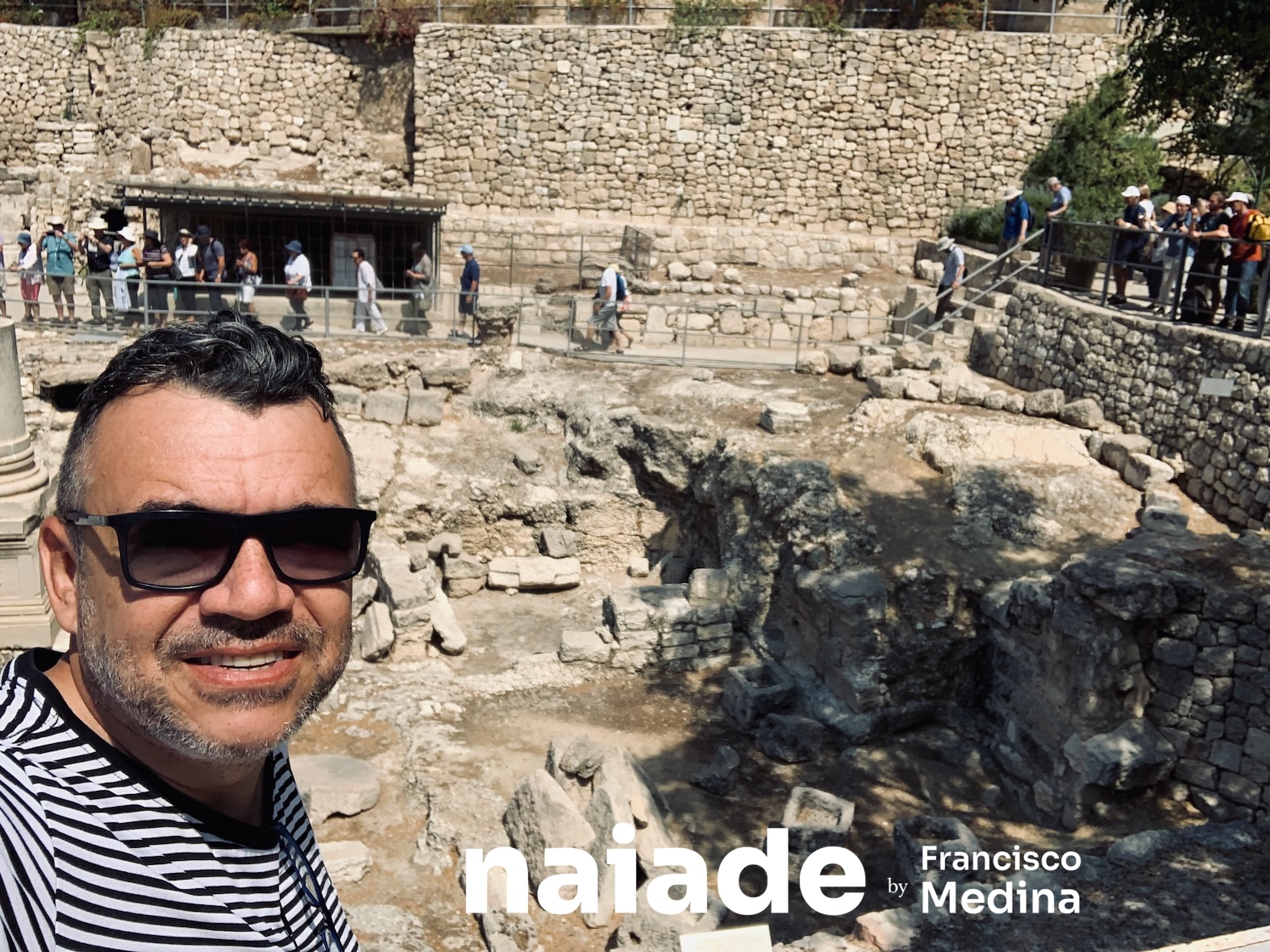 Chico da Naiade Viagens na Piscina de Siloé Jerusalem em 2019