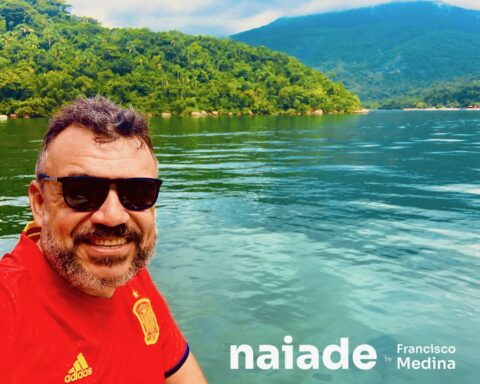 Chico da Naiade no Saco do Céu Ilha Grande em 2019
