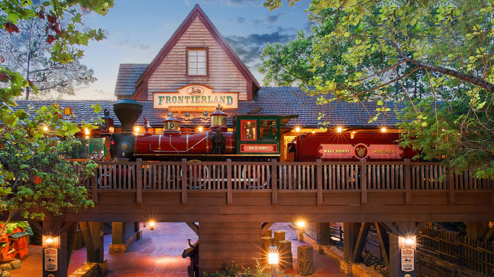 walt-disney-world-railroad na Frontierland no Magic Kingdom